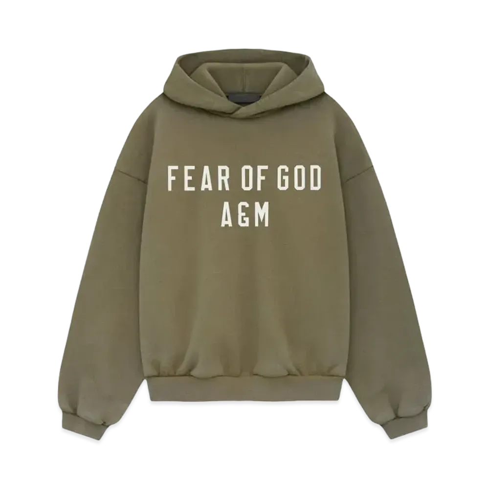 FEAR OF GOD Essentials Kids Heavy Fleece Hoodie "Military"