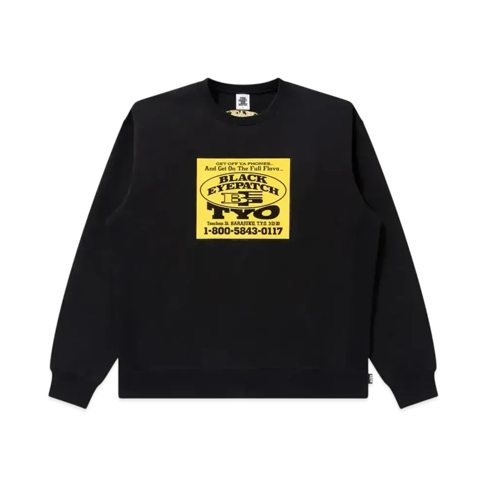 Blackeyepatch Full Flava Crew Sweat "Black"