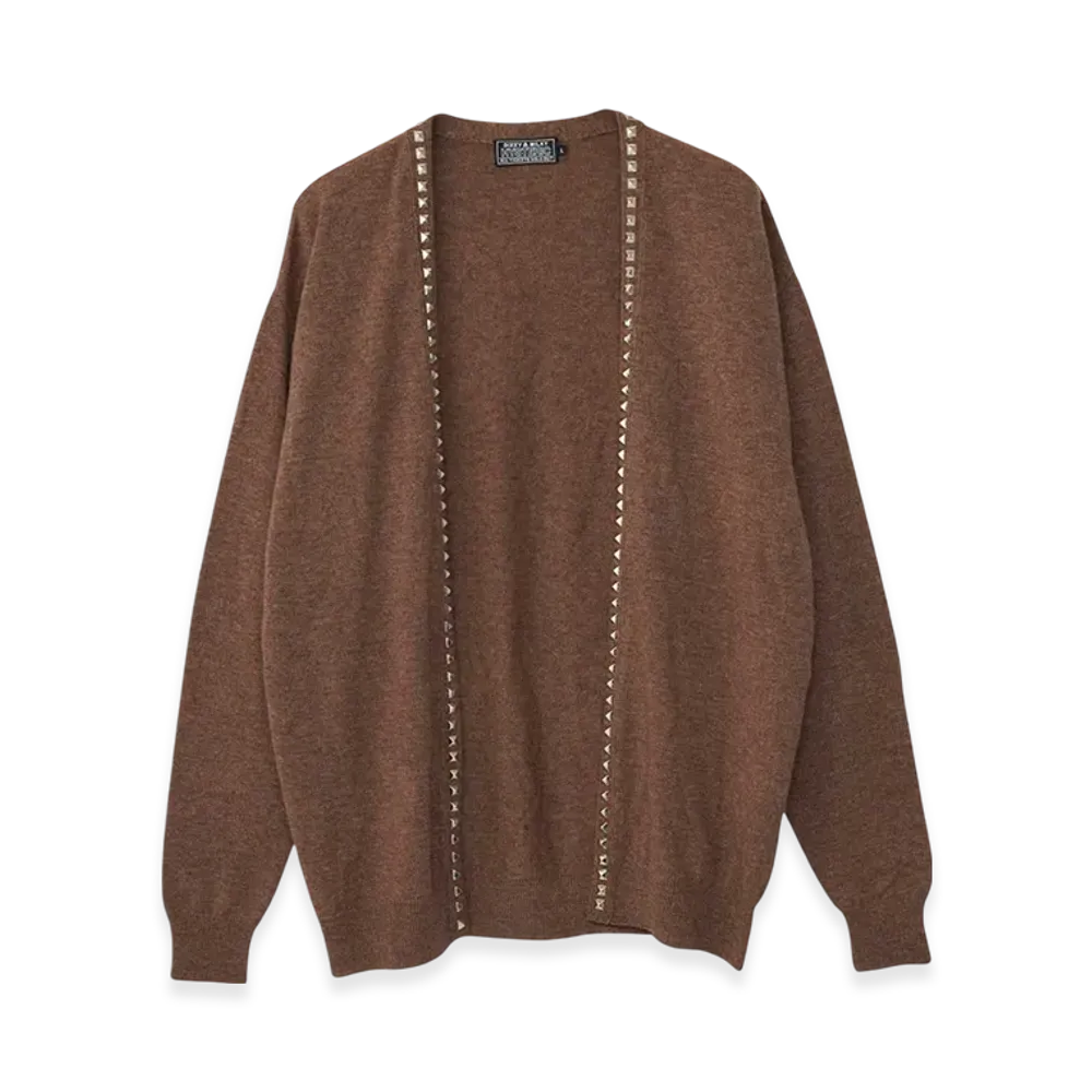 HYSTERIC GLAMOUR Studded Cardigan "Brown"