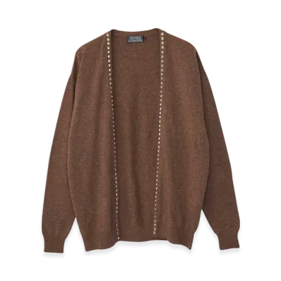 HYSTERIC GLAMOUR Studded Cardigan "Brown"