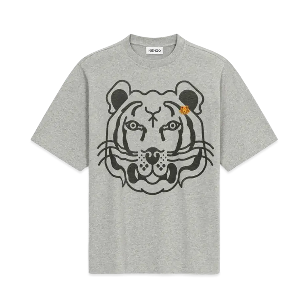KENZO OverSized T-shirt K-Tiger "Pearl Grey"