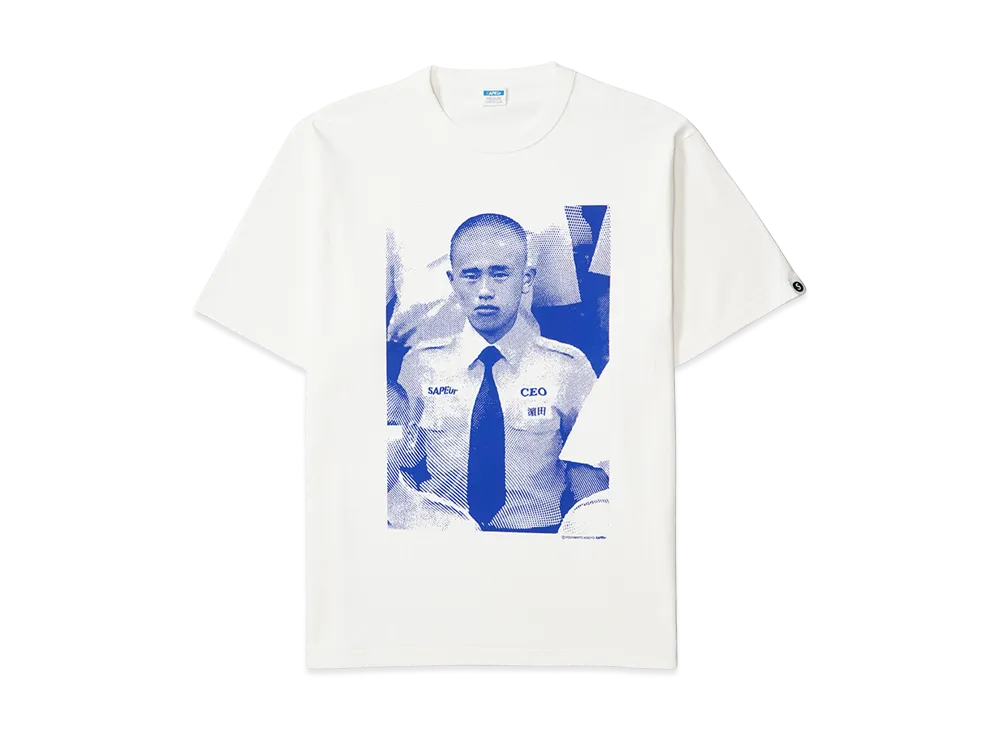 SAPEur x MASATOSHI HAMADA Young CEO S/S T-Shirt "White"