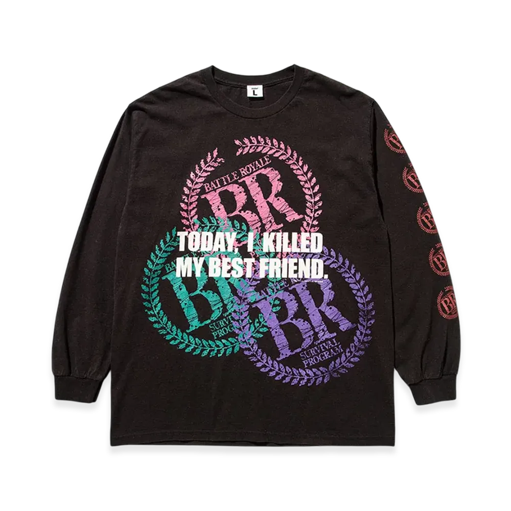 Weber x Battle Royale Long Sleeve T Shirt Multi "Black"