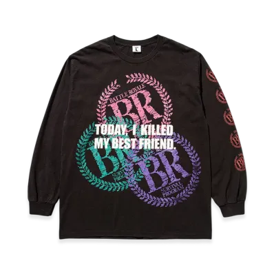 Weber x Battle Royale Long Sleeve T Shirt Multi "Black"