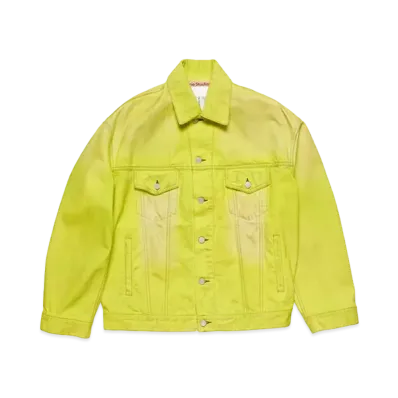 Acne Studios Denim Jacket - Oversized Fit "Neon Yellow"