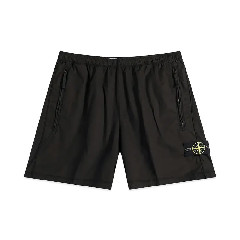 Stone Island Stretch Cotton Tela 'Paracadute' "Black"