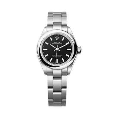 ROLEX Oyster Perpetual 28mm Oystersteel 276200 "Black"