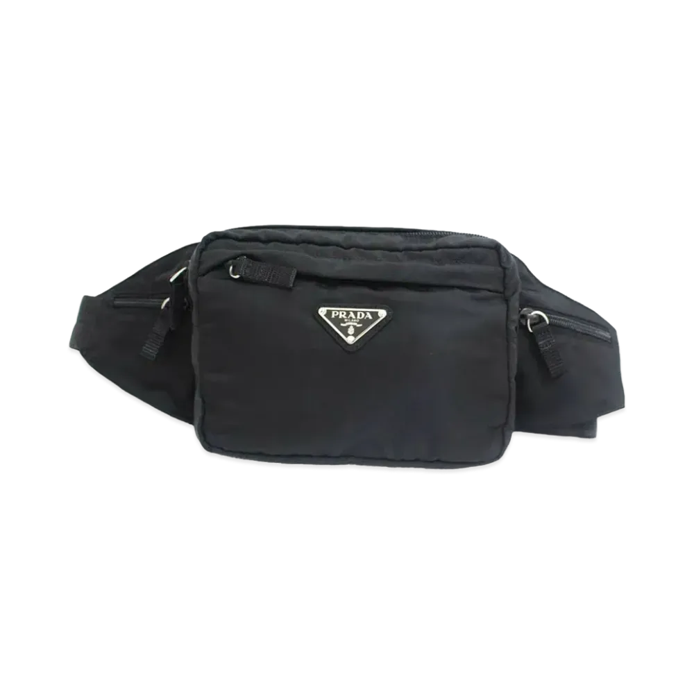 PRADA Nylon Belt Bag "Black"