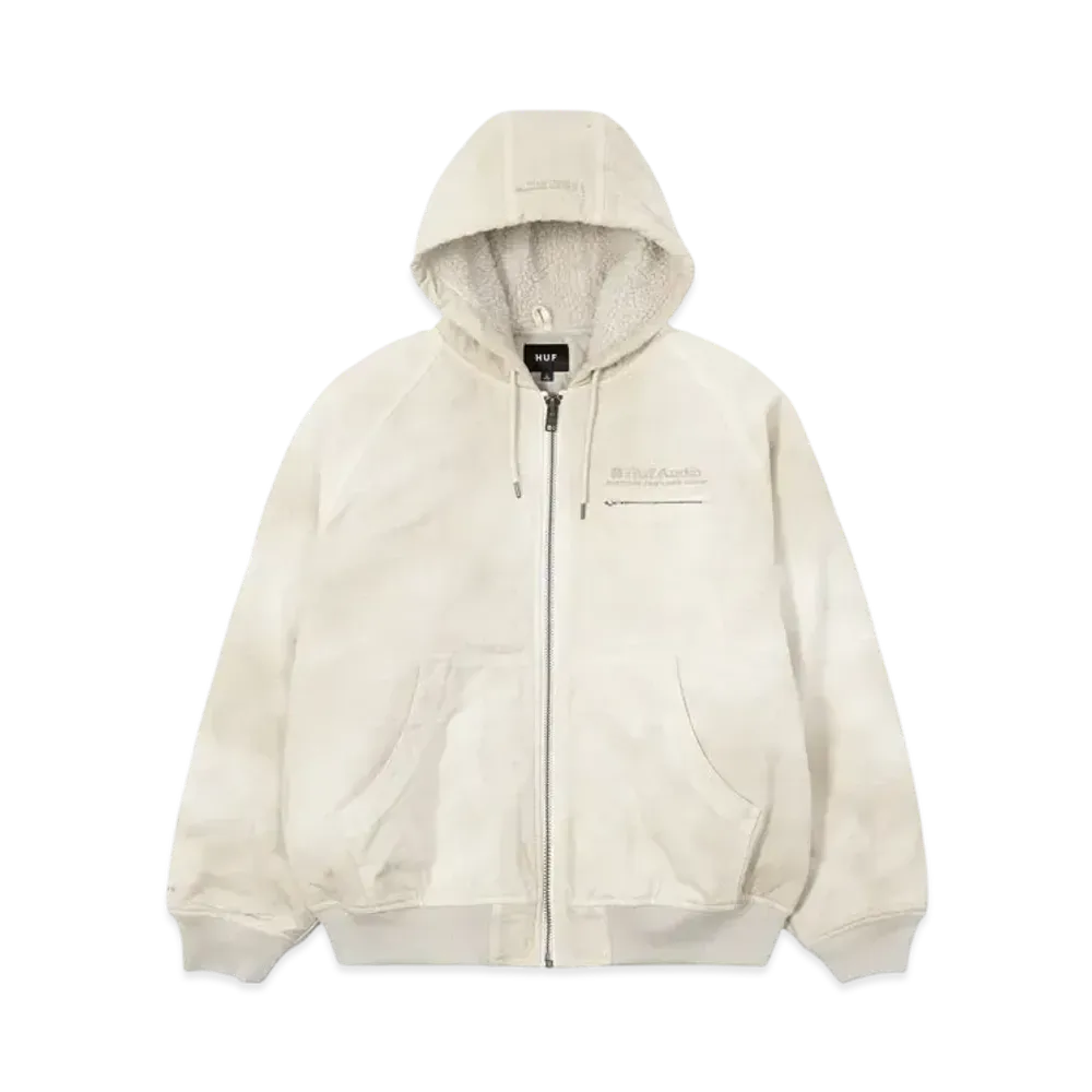 HUF Winter 24 Audio Hooded Jacket "Bone"