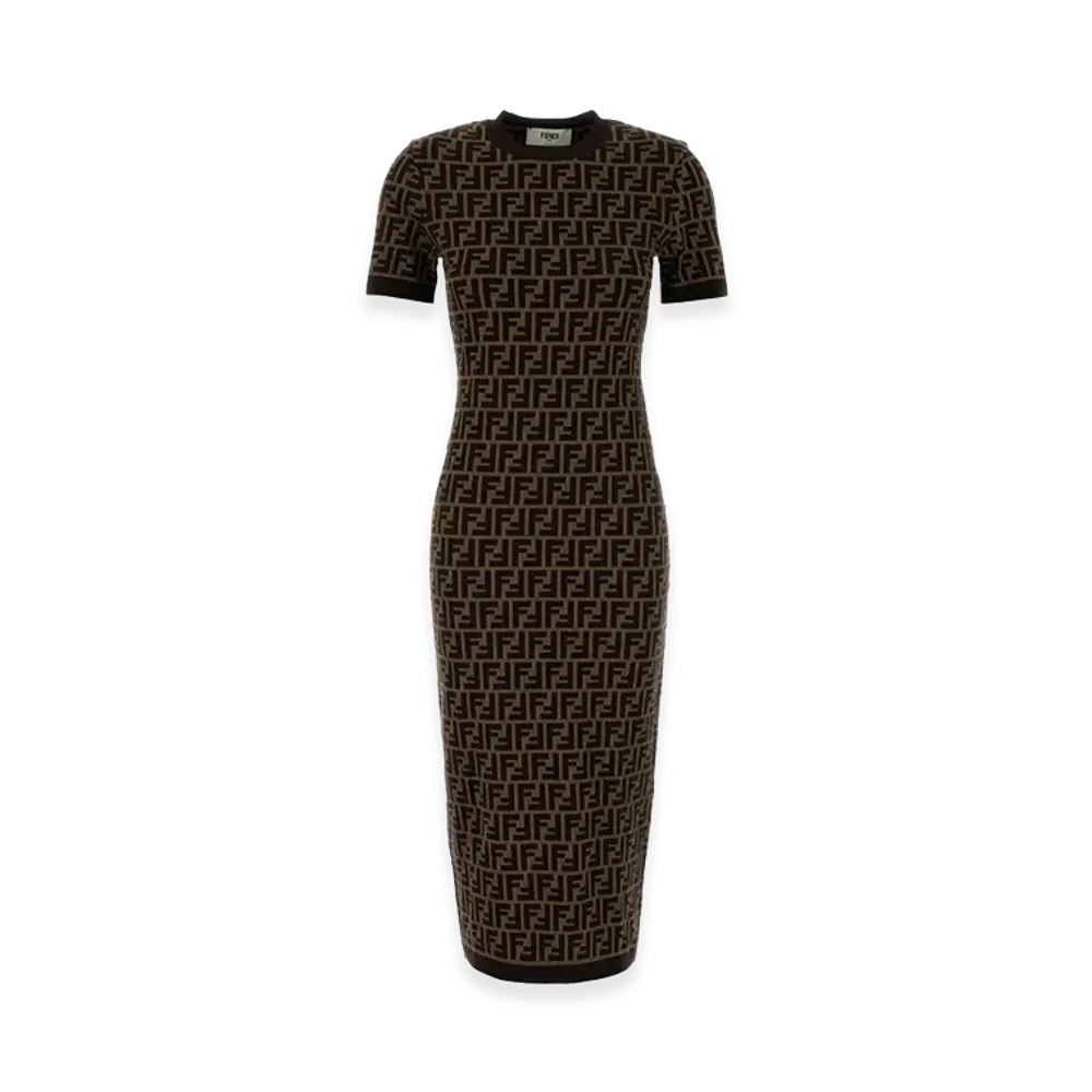 FENDI Women's Dresses "Brown"