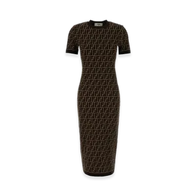 FENDI Women's Dresses "Brown"