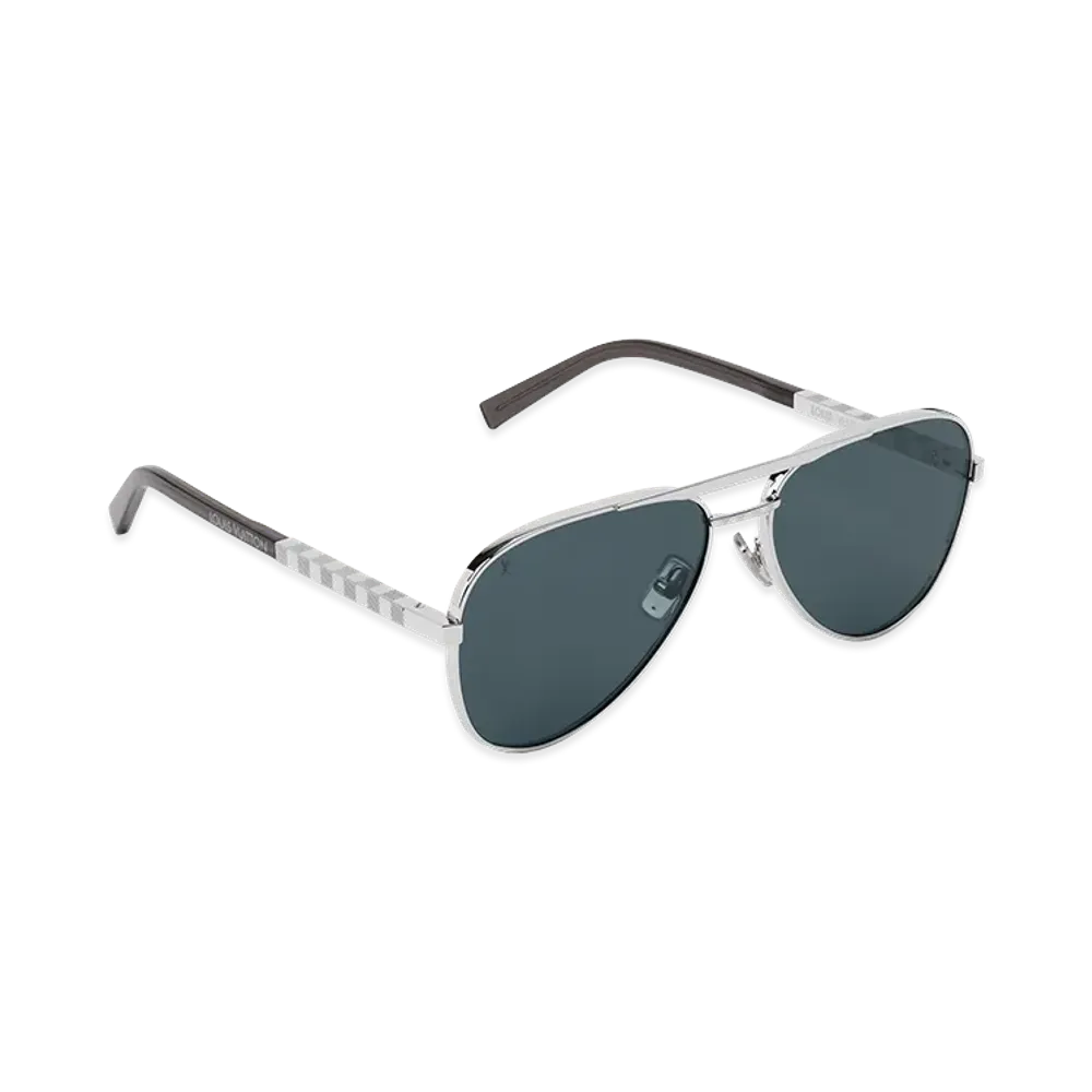 Louis Vuitton Sunglasses LV Attitude Pilot "Argent"