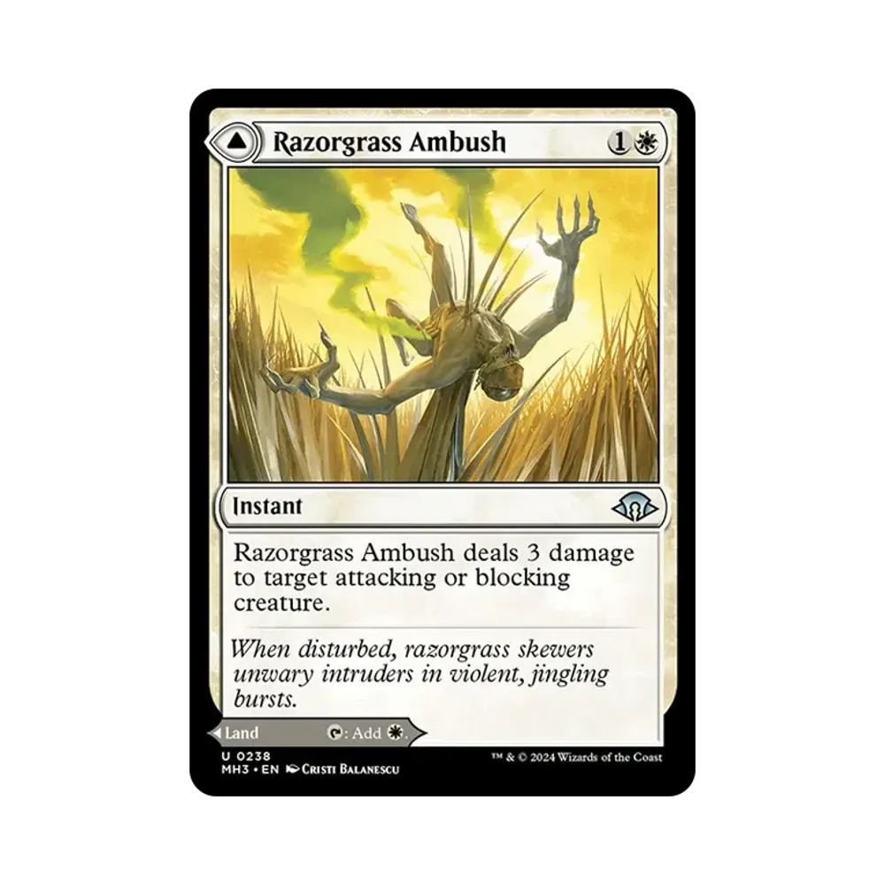 Razorgrass Ambush / Razorgrass Field U :Foil [MH3 0238]【英語版】(モダンホライゾン 3)