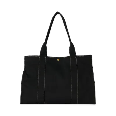 The Row Women's Sisal Cotton Shoulder Bag "Black"