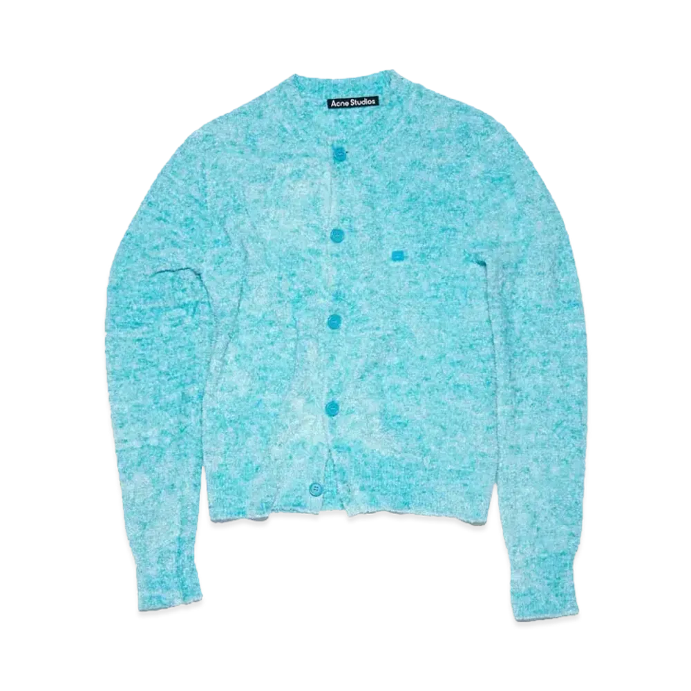 Acne Studios Crew Neck Cardigan "Teal Blue"