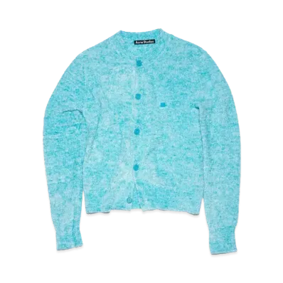 Acne Studios Crew Neck Cardigan "Teal Blue"