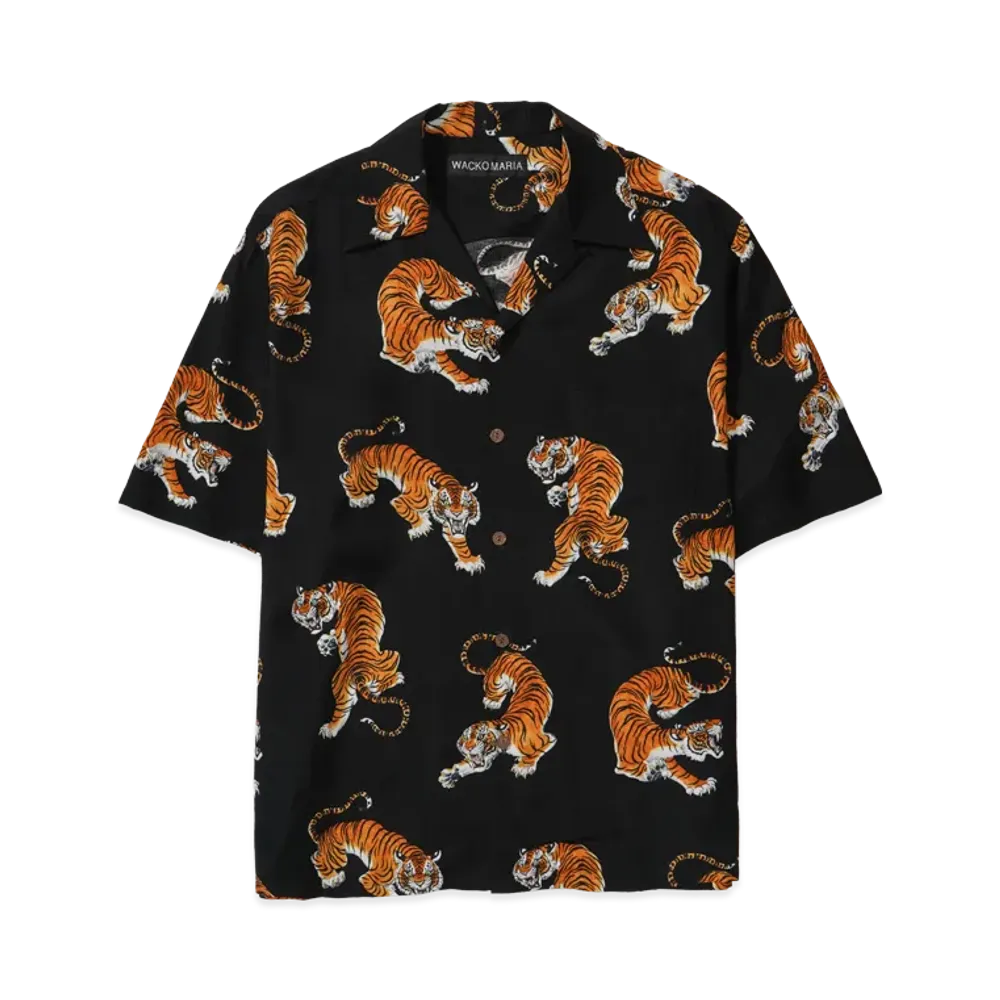 WACKO MARIA Tim Lehi / Hawaiian Shirt "Black"