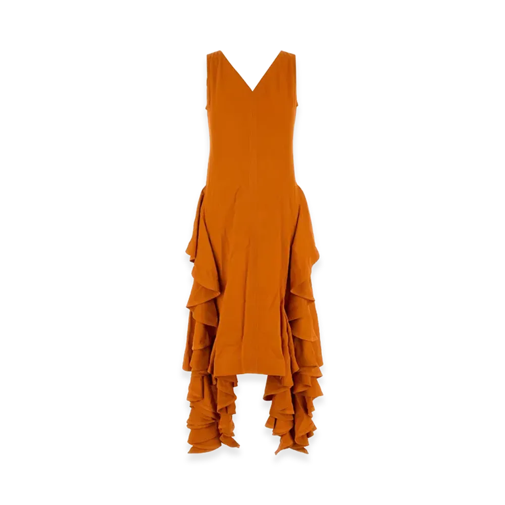 Bottega Veneta Women's Stretch Viscose Dress "Orange"