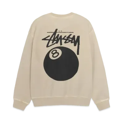 Stussy 8 Ball Pigment Dyed Crew "Khaki" (FA24)
