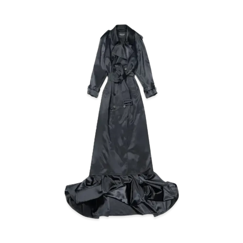 BALENCIAGA Trench Coat Gown "Black"