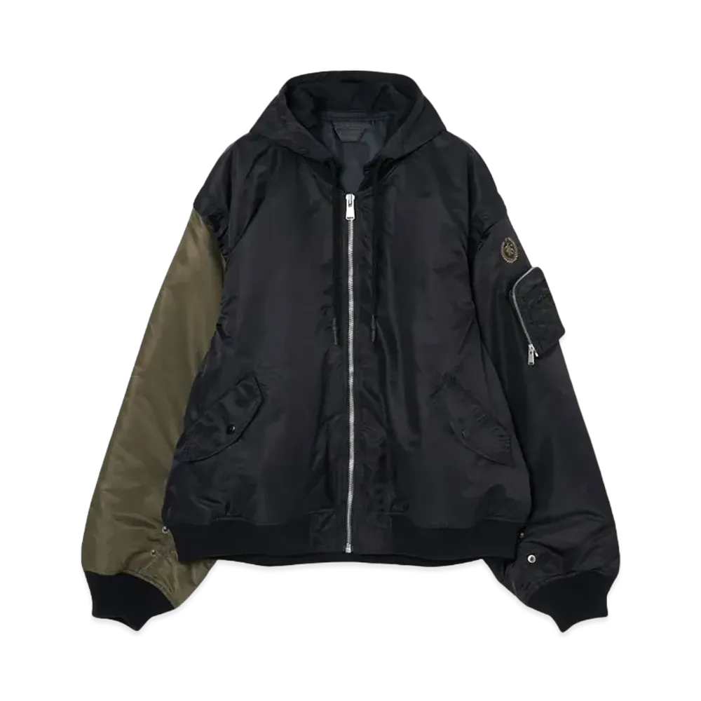 FORSOMEONE 6WAY BOMBER JACKET "BLACK"