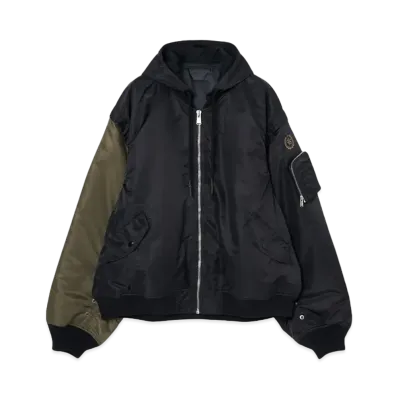 FORSOMEONE 6WAY BOMBER JACKET "BLACK"