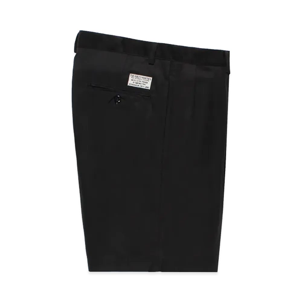 WACKO MARIA x Solbiati Double Pleated Short Trousers "Black"
