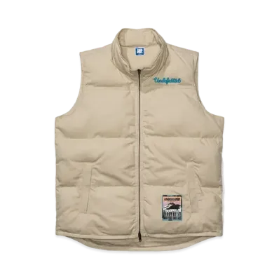 UNDEFEATED OUTDOOR PUFFER VEST - 40043 "Light Grasy"