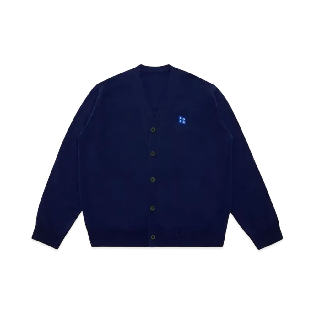 ADERERROR Tag Cardigan 01 "Navy"