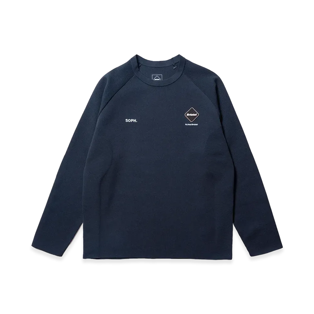 F.C.Real Bristol Tech Knit L/S Top "Navy"