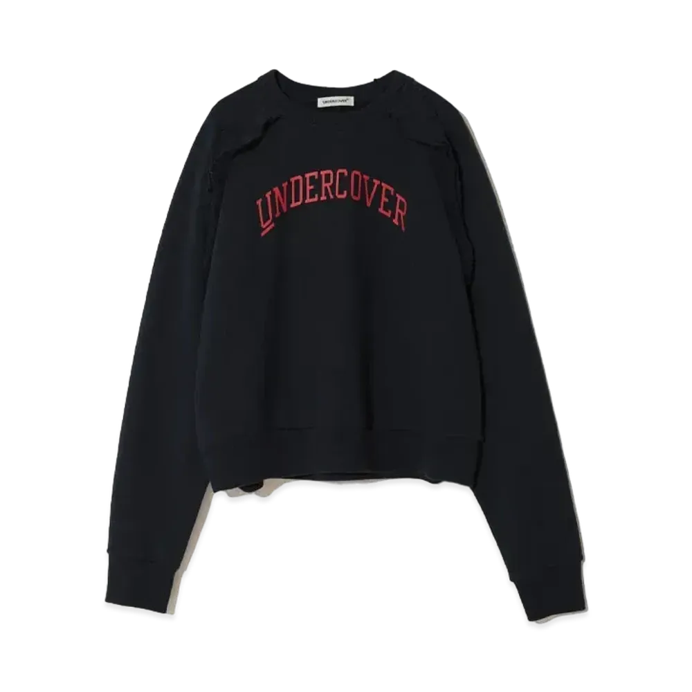 UNDERCOVER Cotton Sweatshirt Frill Pullover "Navy"