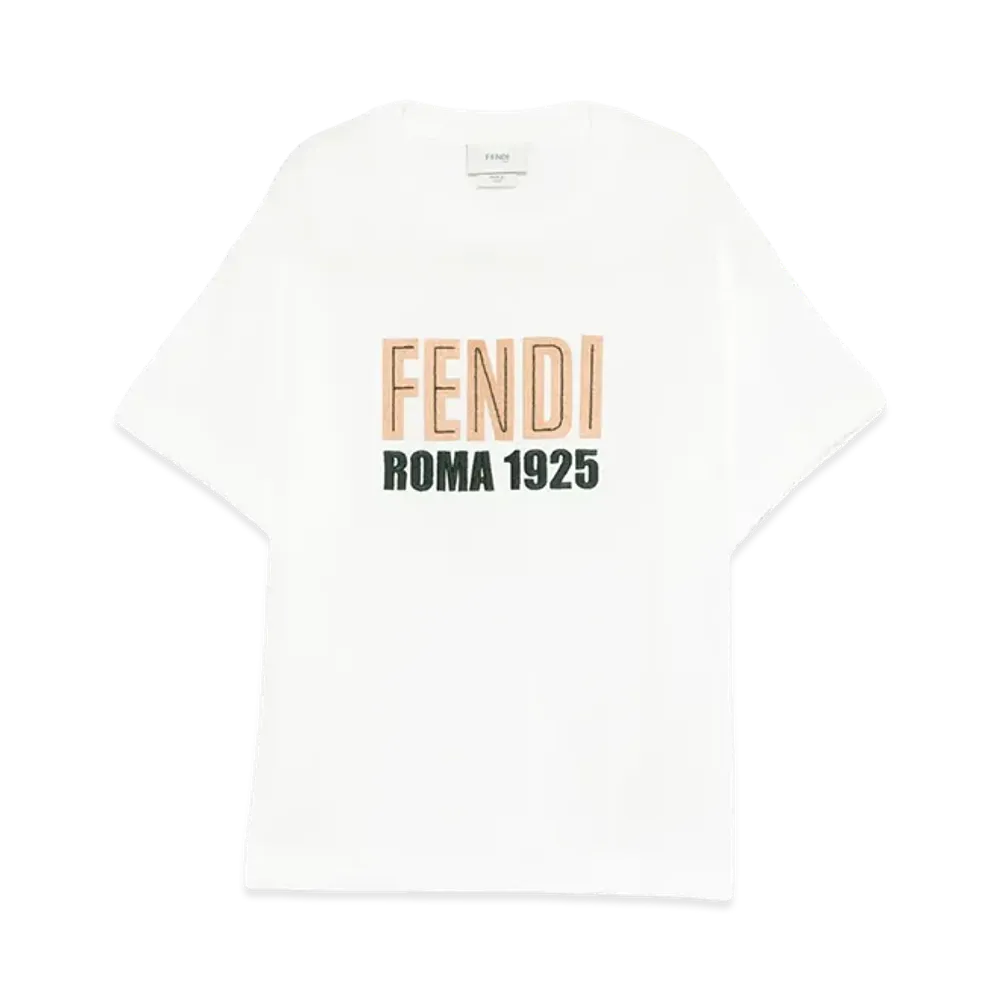 FENDI Kids T-Shirt Jersey Tinto "White"