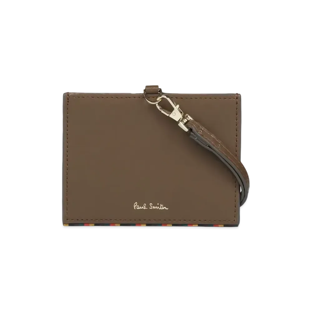 Paul Smith Bright Stripe Trim ID Case "Black"