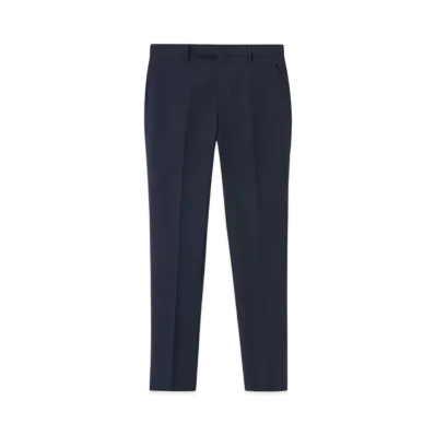 Paul Smith Jersey Look Tapered Trousers "Navy"
