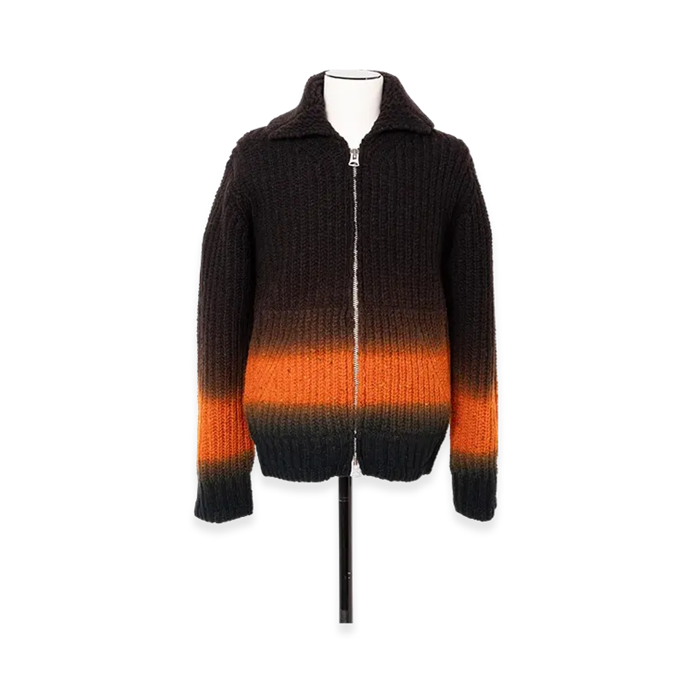 sacai Garment Dye Wool Knit Cardigan "Brown"