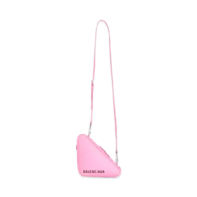 BALENCIAGA Leather Shoulder Bag "Pink"