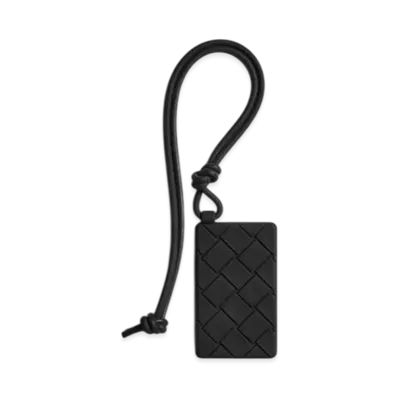 Bottega Veneta Card Case With Strap "Black"