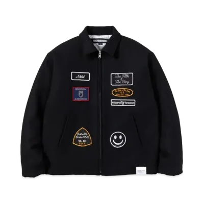 NEIGHBORHOOD Melton Zip Up Jacket "Black"
