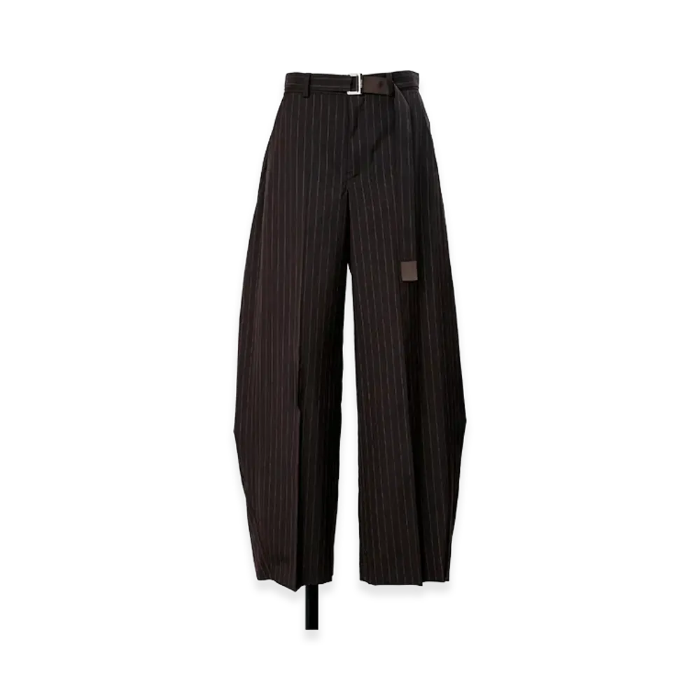 sacai Chalk Stripe Pants "Brown"