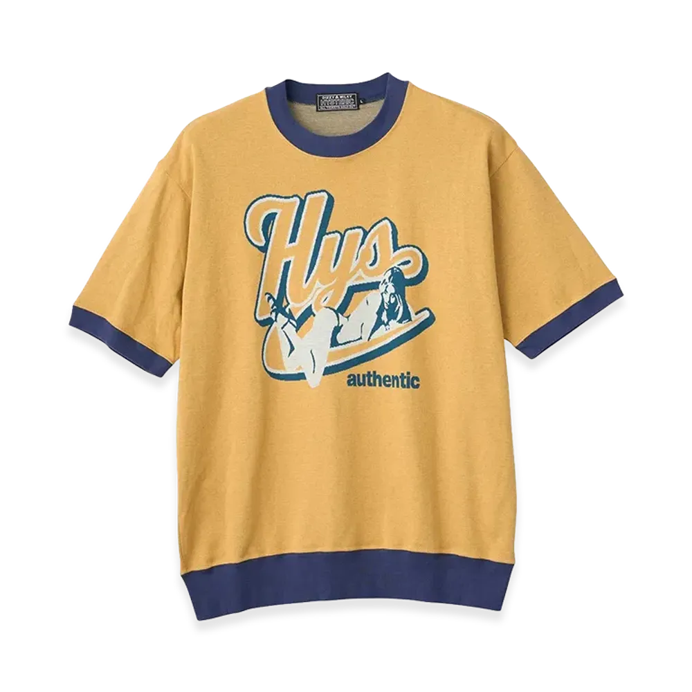 HYSTERIC GLAMOUR Authentic Jacquard Tee "Yellow"