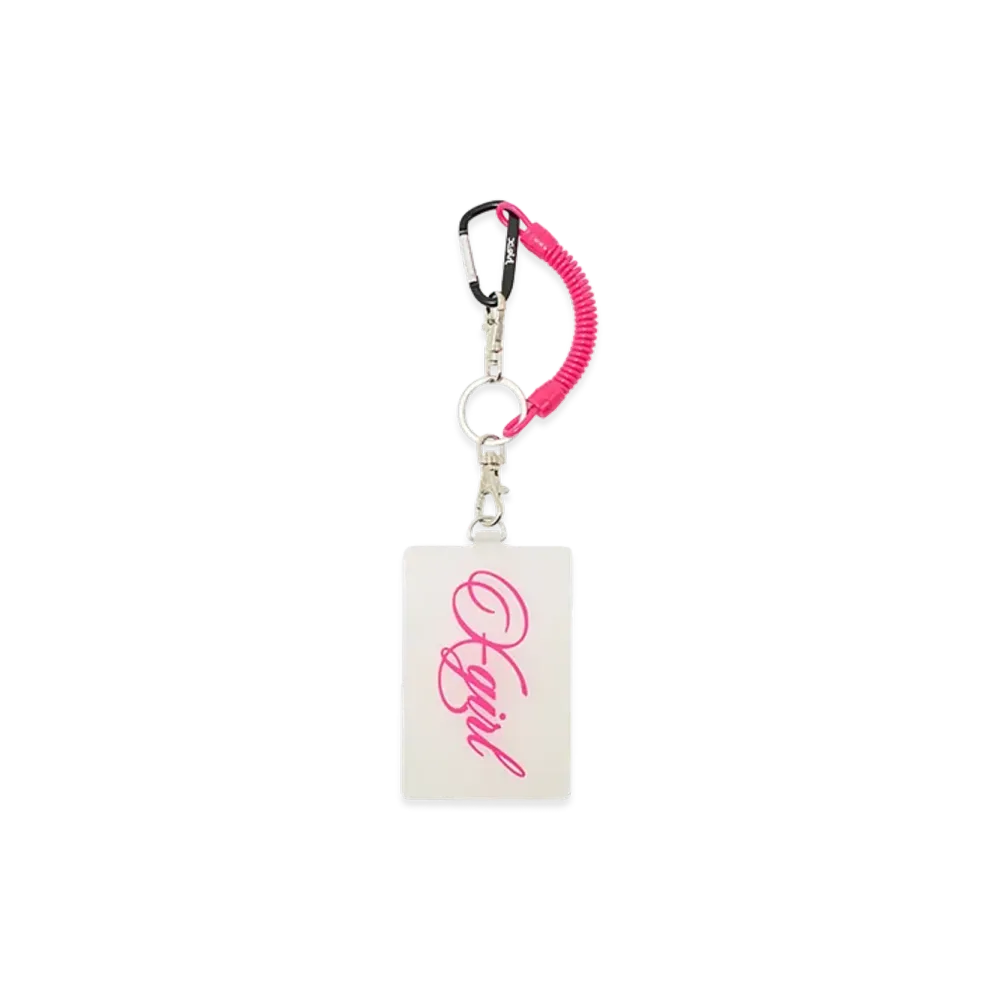 X-Girl Women's Script Logo Rubber Pass Case "Clear"