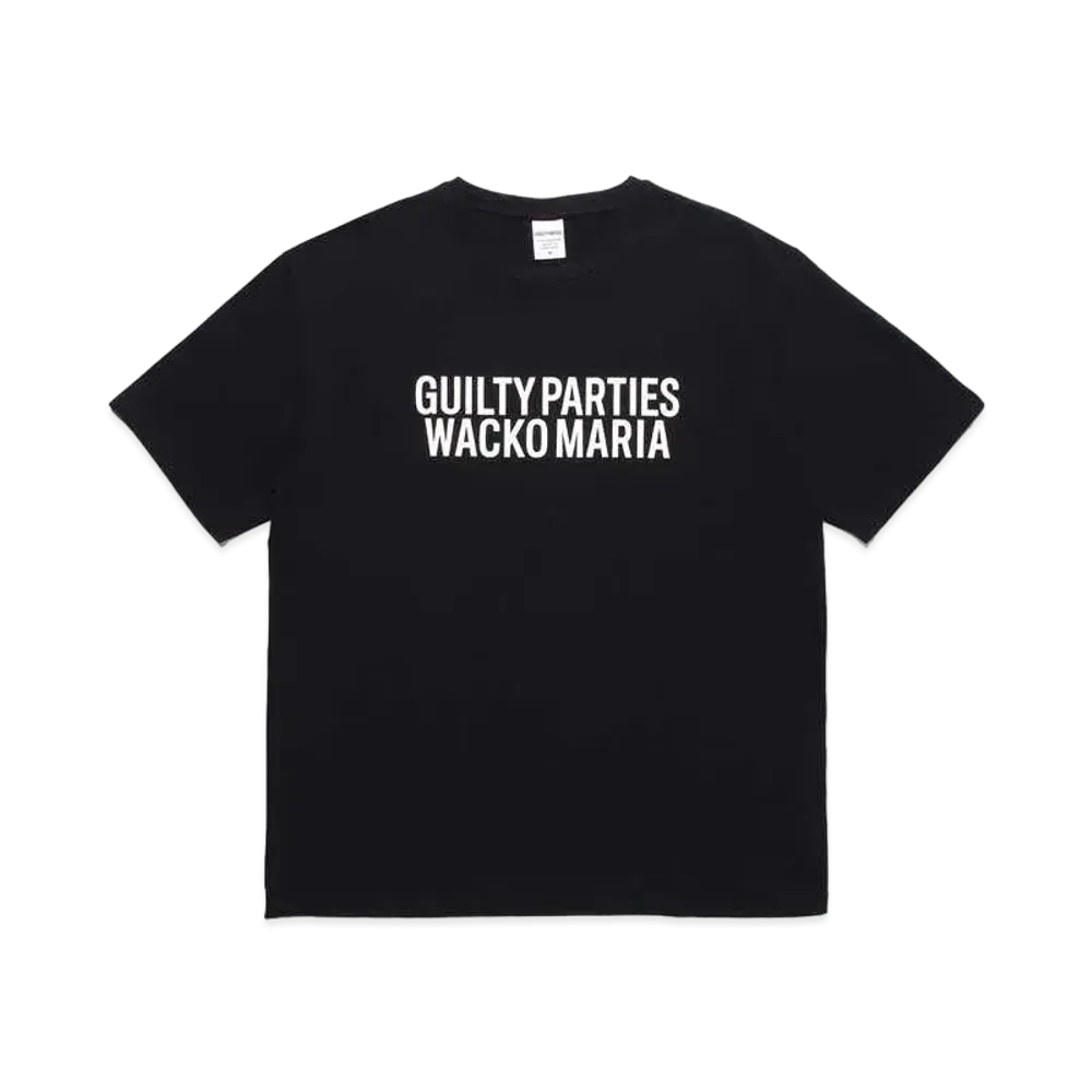 WACKO MARIA WASHED HEAVY WEIGHT T-SHIRT "Black"