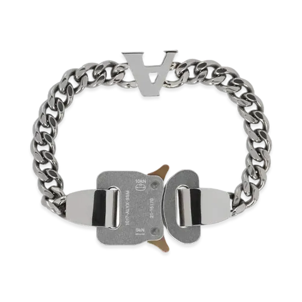 1017 ALYX 9SM Buckle Bracelet with Charm "Silver"
