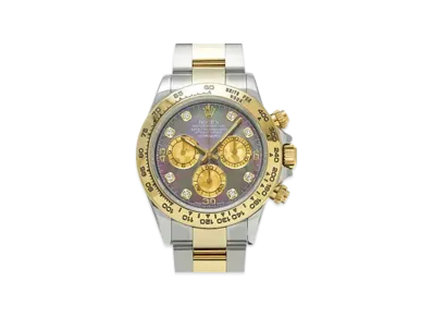 ROLEX Cosmograph Daytona 8P Diamonds "Black Shell/Stainless Steel/Yellow Gold"