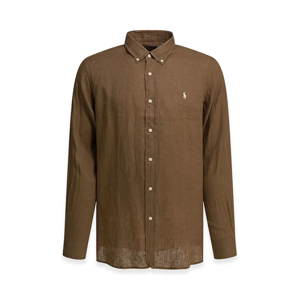 Polo Ralph Lauren Casual Shirt With Logo "Brown"