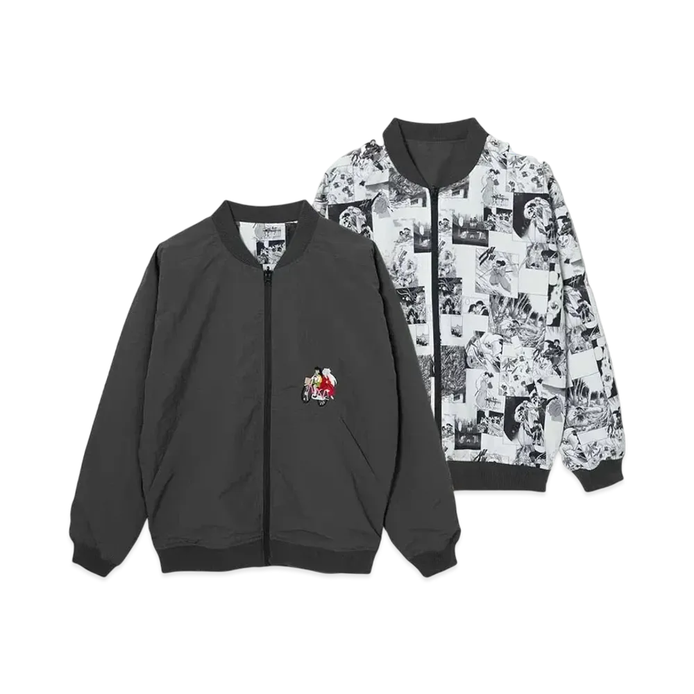 graniph x Inuyasha Iron Car Reversible Blouson "Gray"