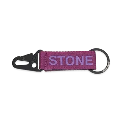 Stone Island 95064 NYLON POLYESTER TAPE WITH S.I. LETTERING "Magenta"