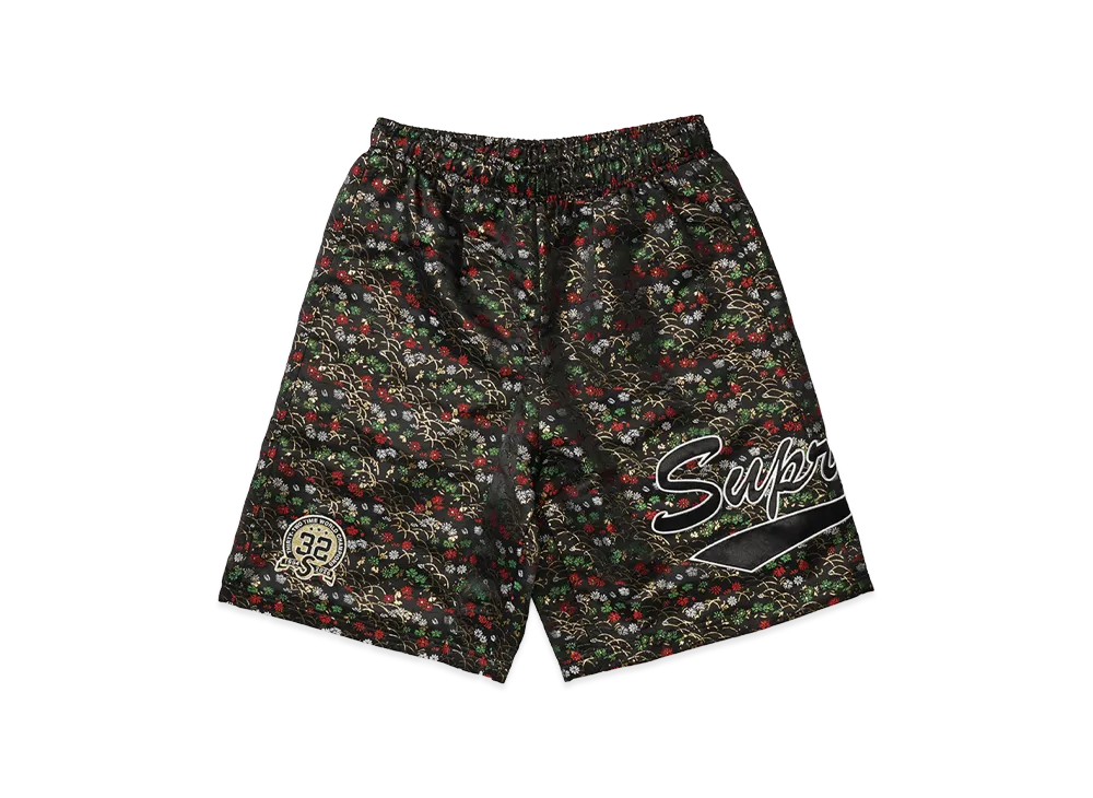 Supreme Floral Jacquard Short "Black"