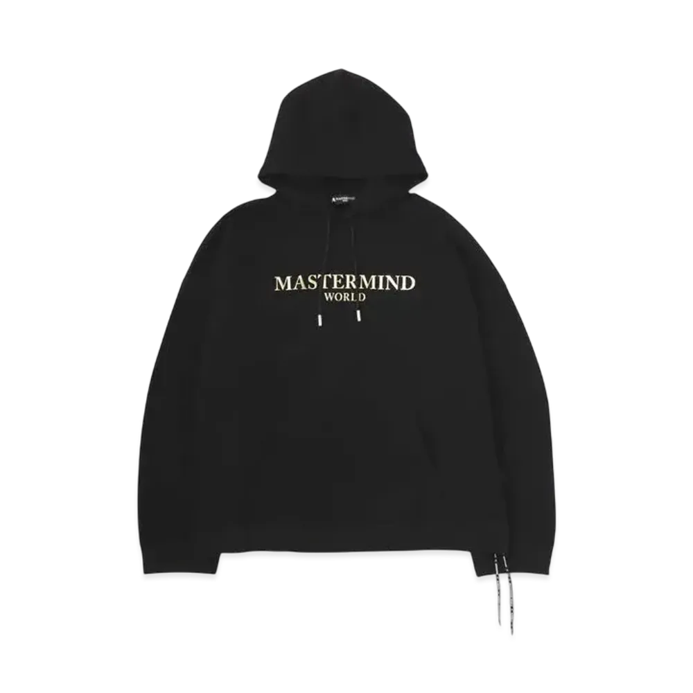 mastermind WORLD Oversized Foil Hoodie "Black"