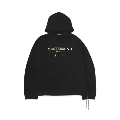 mastermind WORLD Oversized Foil Hoodie "Black"